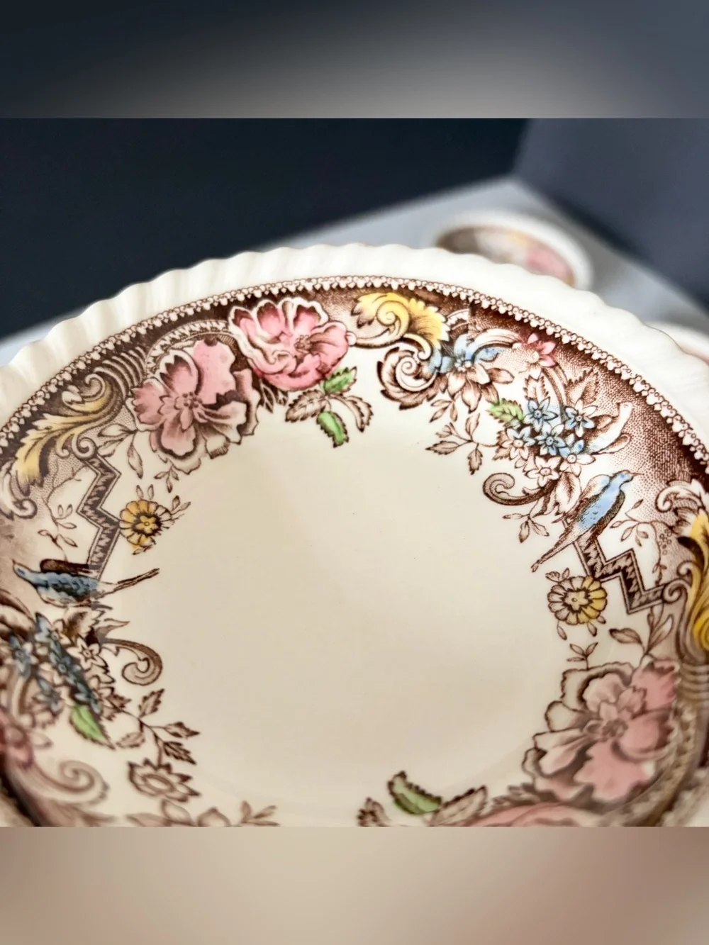 SET of 5 Dessert Berry Bowls - Devonshire by Johnson Brothers